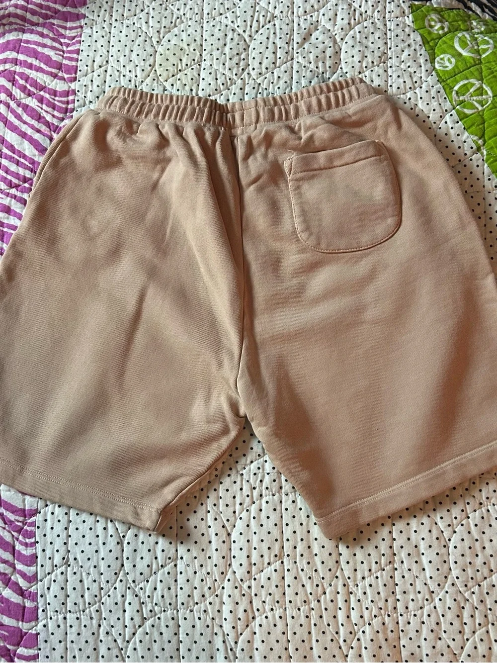 Sunday Collective Kid’s Onion Drawstring Lounge Shorts in Soft Peach